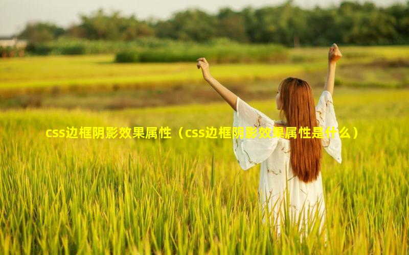 css边框阴影效果属性（css边框阴影效果属性是什么）