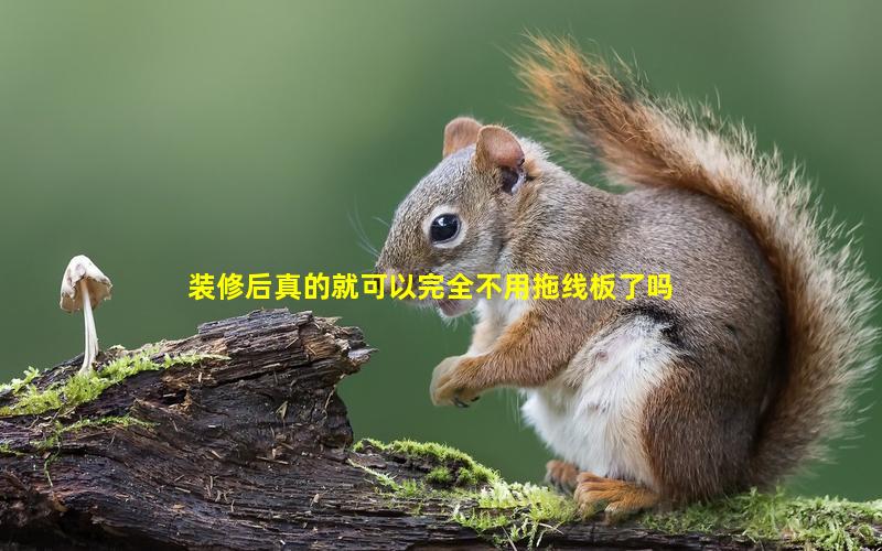 装修后真的就可以完全不用拖线板了吗